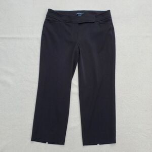 White House Black Market Crop Leg Dress Pants Size 8 in Black